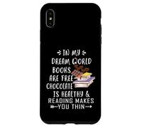 dans Mon Monde de rêve, Les Livres sont gratuits, Le Chocolat est sain Coque pour iPhone XS Max