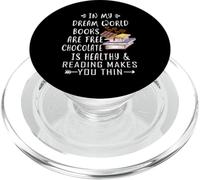 dans Mon Monde de rêve, Les Livres sont gratuits, Le Chocolat est sain PopSockets PopGrip pour MagSafe