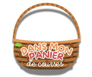 Dans mon panier de courses: Imagier original en forme de panier pour bébé et enfant curieux - À partir de 18 mois / 2 ans - permet de découvrir, ... et la nourriture de manière ludique et drôle