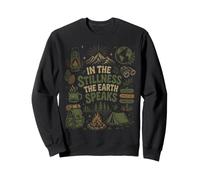 dans The Stillness The Earth Speaks Nature Camping en Montagne Sweatshirt