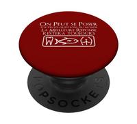 Dans ton cul Meilleure Réponse Dent Thon Cul Humour Drôle PopSockets PopGrip Adhésif
