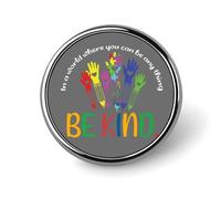 Dans un monde où tout est possible, soyez bienveillant. Ensembles de pins émaillés : Pins de sensibilisation à l'autisme, Pins pour chapeau, Pins drapeau de l'autisme, Pins pour maman d'enfant auti