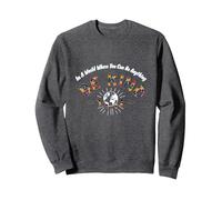 dans Un Monde où tu Peux être Tout ce Que tu Veux, sois Gentil Sweatshirt, Unisexe pour Adultes, Chiné Foncé, S