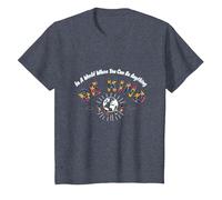 dans Un Monde où tu Peux être Tout ce Que tu Veux, sois Gentil T-Shirt, Enfant, Bleu Chiné, 12 Ans