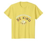 dans Un Monde où tu Peux être Tout ce Que tu Veux, sois Gentil T-Shirt, Enfant, Citron, 3 Ans