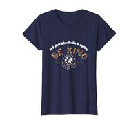 dans Un Monde où tu Peux être Tout ce Que tu Veux, sois Gentil T-Shirt, Femme, Bleu Marine, XXL