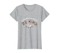 dans Un Monde où tu Peux être Tout ce Que tu Veux, sois Gentil T-Shirt, Femme, Gris Chiné, M