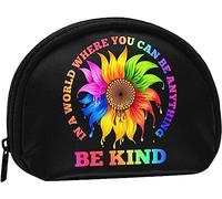dans Un Monde où Vous Pouvez être n'importe Quoi être Gentil LGBT Arc-en-Ciel Porte-Monnaie Portefeuille Femmes et Filles Mignon Mode Sac Changement Pochette Porte-clés Femmes Sac à Main Cadeau
