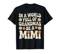 dans Un Monde Plein de Grands-mères, Soyez Une Mimi Retro Daisy T-Shirt