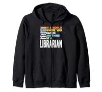 dans Un Monde Sois Bibliothécaire Fier Toujours Sweat à Capuche