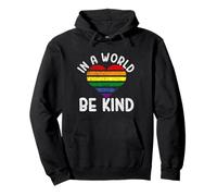 Dans un monde, soyez gentil, arc-en-ciel, cœur, amour, c'est amour, Gay Pride, LGBT Sweat à Capuche