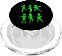 Danse Aliens pour Halloween Vert Alien Danse Enfants Garçons Filles PopSockets PopGrip pour MagSafe