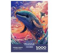 Danse Baleine Art coloré Puzzle 1000 Pièces Educa Jouet en Bois Cadeau Unique Décoration Intérieure Jeu Éduchatif Challenge Toy pour Adultes Et Enfants À Partir De 12 Ans 38x26cm/1000pcs