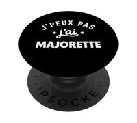 Danse Baton Twirling Sport Humour J’Peux Pas J’AI Majorette PopSockets PopGrip Adhésif