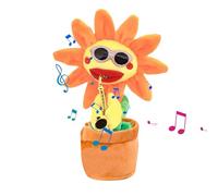 Danse - Brillant Répète Ce Que Vous Dites Peluche Fleur | Danse Chanter Musical Drôle Cadeau, 200 Chansons Musical Drôle Cadeau pour 18 Mois+