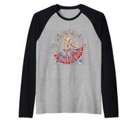 Danse Classique Indienne Kathak pour étudiantes Femmes Filles Manche Raglan