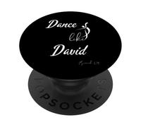 Danse comme David Louange Dancer Bible Dance-Lover PopSockets PopGrip Adhésif