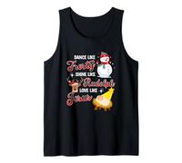 Danse comme Un éclat Glacial comme Rudolph Love Like Jesus Xmas Débardeur