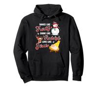 Danse comme Un éclat Glacial comme Rudolph Love Like Jesus Xmas Sweat à Capuche