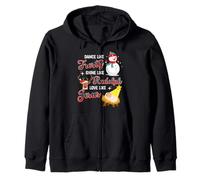 Danse comme Un éclat Glacial comme Rudolph Love Like Jesus Xmas Sweat à Capuche