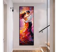 Danse couple Diamond Painting, Grand Format 150x50 cm, DIY Diamond-Painting, 5D Diamant Painting, Peinture Diamant Adulte, Puzzle Broderie Diamant Kit Complet, Salon Chambre DéCoration Murale-459n