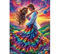 Danse dans Une forêt Arc-en-Ciel Puzzles 500 Pièces pour Adultes Educa Jeu De Réflexion Créatif Qualité Supérieure Détente Décoration Murale Assemblage 500 PCS