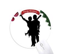 danse danse du duo de l'art tapis de souris en caoutchouc de sapin de noël