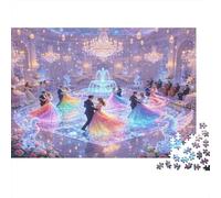 Danse de Bal élégante Puzzle pour Adultes Puzzle 1000 Pièces Papier Palais de rêve Ambiance soirée Puzzle en Famille Détente Cadeau 38x26cm/1000pcs