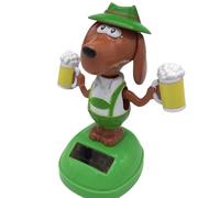 Danse d'énergie solaire avec chien Dogble Dogble Dogble Drôle Danseuse d'animaux swing Dancing Sun Figures Pompon Tableau de bord, Jouet décoratif Balançoire