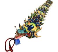 Danse du Lion Danse du Dragon Ruban De Fitness Dragon Danse du Lion Danse du Dragon avec Tête 3D Dragon De Soie du Nouvel an Chinois Sports De Plein Air Costume De Lion Chinois, A, 8m/26ft