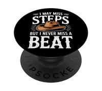 Danse en Ligne : il se Peut Que Je Rate des Pas, mais Je ne Rate jamais Un Battement PopSockets PopGrip Adhésif