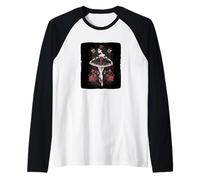 Danse Gothique avec Roses Sombres pour Danseuse de Ballerine Manche Raglan