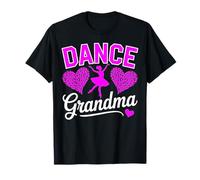 Danse Grandma Danseuse de Ballet Petite-Fille Léopard Fuchsia T-Shirt