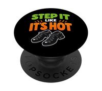 Danse Irlandaise Step Dancing Celtic Fan Gaelic Rhythm Passion PopSockets PopGrip Adhésif