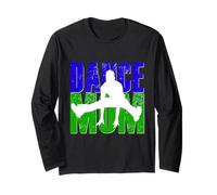 Danse Mom Chemise Son Garçon Dancing Dancer Vintage Bleu Vert Manche Longue
