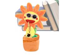 Danse Sunflower - Talking Repeting Musical Toy avec Saxophone, Lueur Lumineuse | 200 chansons Jouet Doux, Cadeau d'oreiller éclatant, Funny Party Favor pour Les Tout-Petits, Les 18 Mois +, la