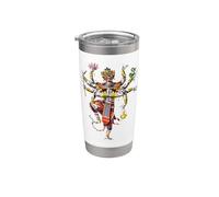 Danse traditionnelle Hanuman du Cambodge Gobelet isotherme en acier inoxydable double paroi