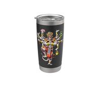 Danse traditionnelle Hanuman du Cambodge Gobelet isotherme en acier inoxydable double paroi