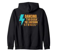 Danser Pendant Les éclairs Sweat à Capuche