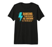 Danser Pendant Les éclairs T-Shirt Haut de Gamme