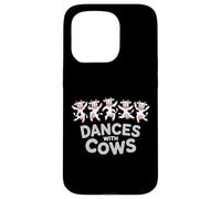 Danses with Cows Funny Farm Animal Party Design Coque pour iPhone 15 Pro
