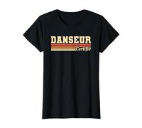 Danseur Certifié Dansant Danseurs Danse T-Shirt, Femme, Noir, XS