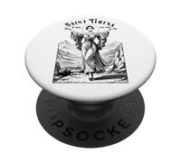 Danseur de Ballet Ballerine Patron Sainte Thérèse Danseurs Danse PopSockets PopGrip Adhésif