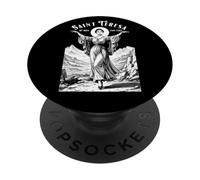 Danseur de Ballet Ballerine Patron Sainte Thérèse Danseurs Danse PopSockets PopGrip Adhésif