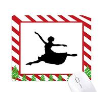danseur de ballet de sauter sur le rendement tapis de souris canne de noël du tapis.
