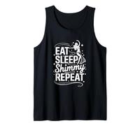 Danseur de Danse du Ventre Eat Sleep Shimmy Repeat Débardeur