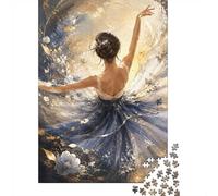 Danseuse 1000 Pièces Mini Puzzle pour Adultes | 70x50cm Carton Débutants Découpe Précise Jeu de Puzzle Soulagement du Stress