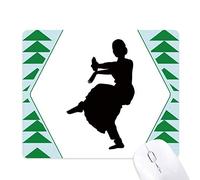 danseuse art peacock dance, sports tapis de souris green pine tree tapis en caoutchouc
