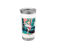 Danseuse de ballet Pop Art Ballet Mom Gobelet isotherme en acier inoxydable double paroi