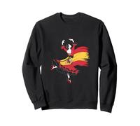 Danseuse de flamenco avec drapeau espagnol classique Sweatshirt
